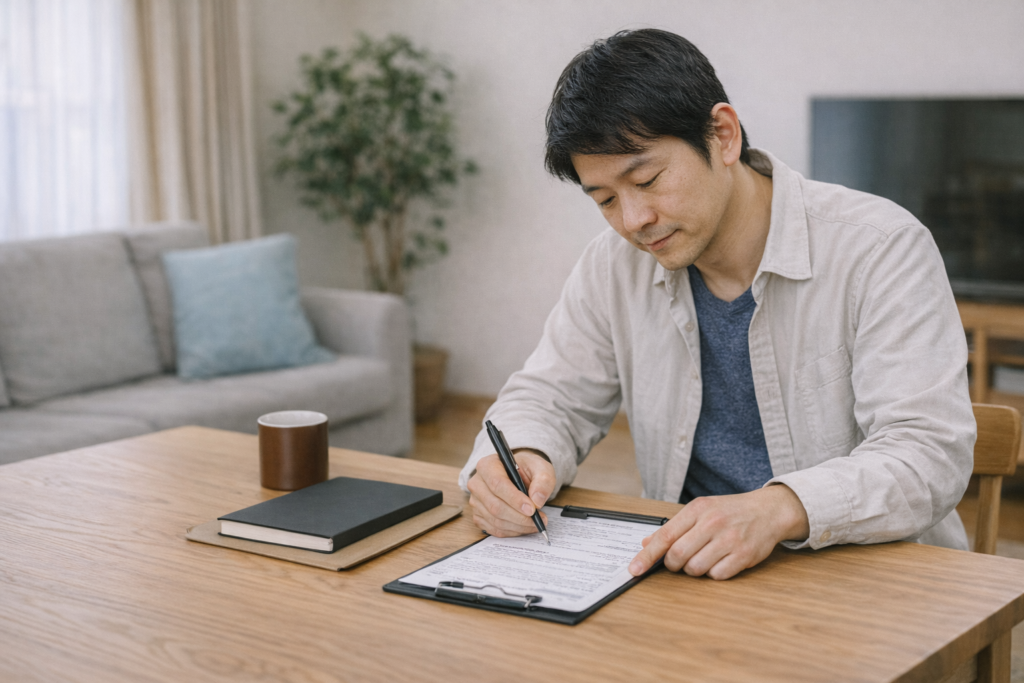  ドライバーを始めるために書類を書く人　軽貨物ドライバーは未経験でも始められる？働き方・必要準備・成功の秘訣は？